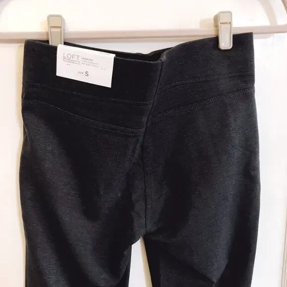 LOFT Charcoal Gray Ponte Leggings - Picture 10 of 14